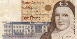 Catherine McAuley on Irish money